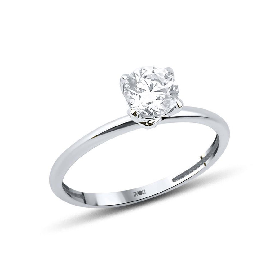 Gold Solitaire Ring