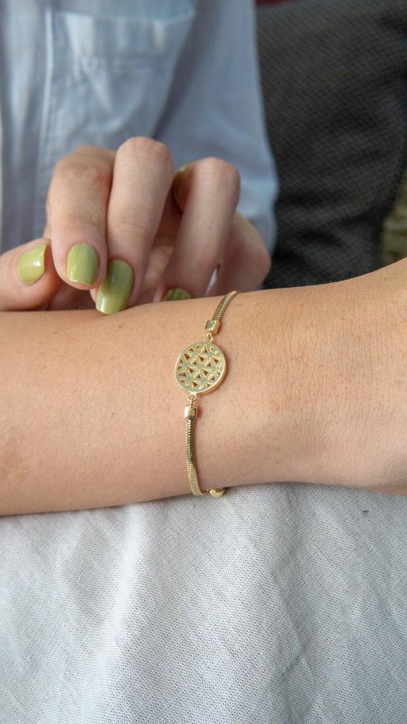 Gold Flower of Life Bracelet