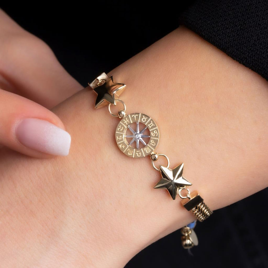 Gold Star Zodiac Bracelet
