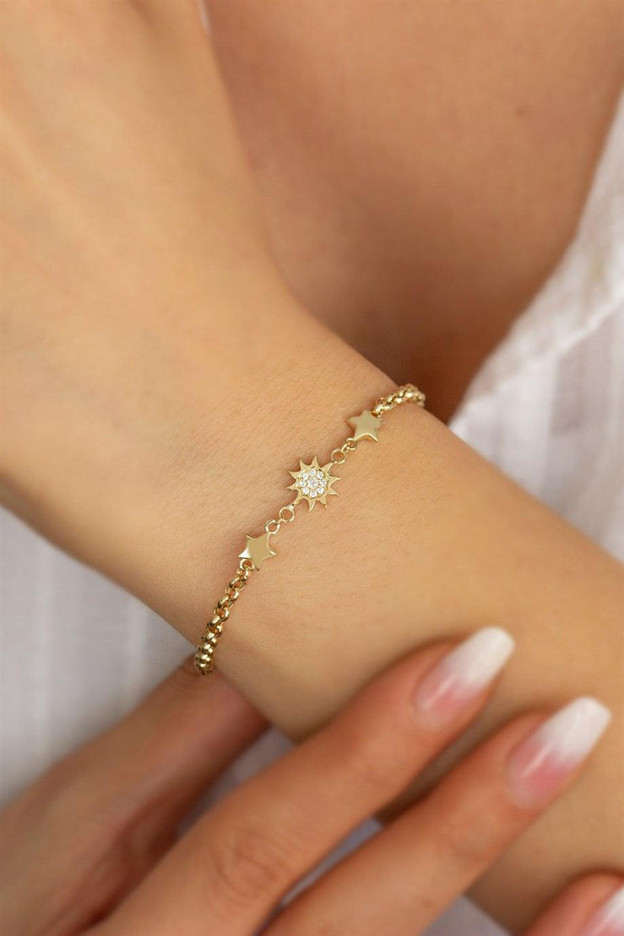 Golden Star Sun Bracelet
