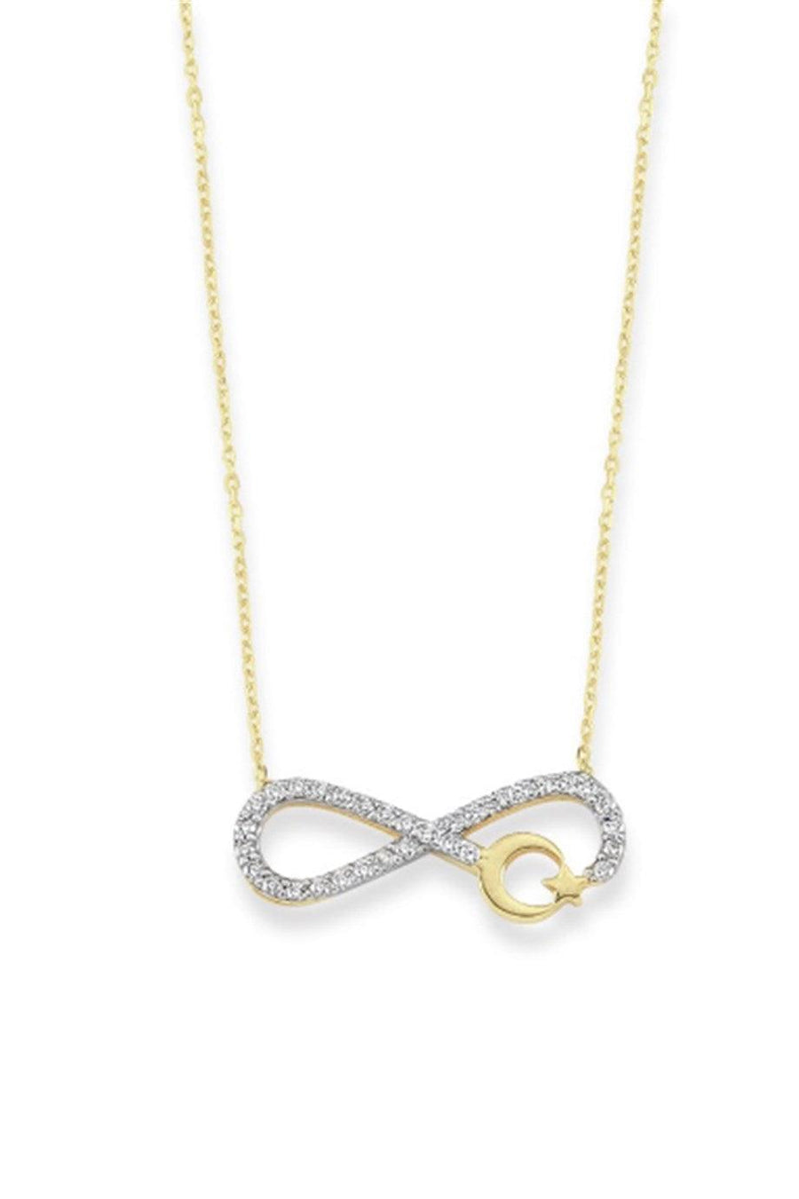 Golden Star Infinity Necklace