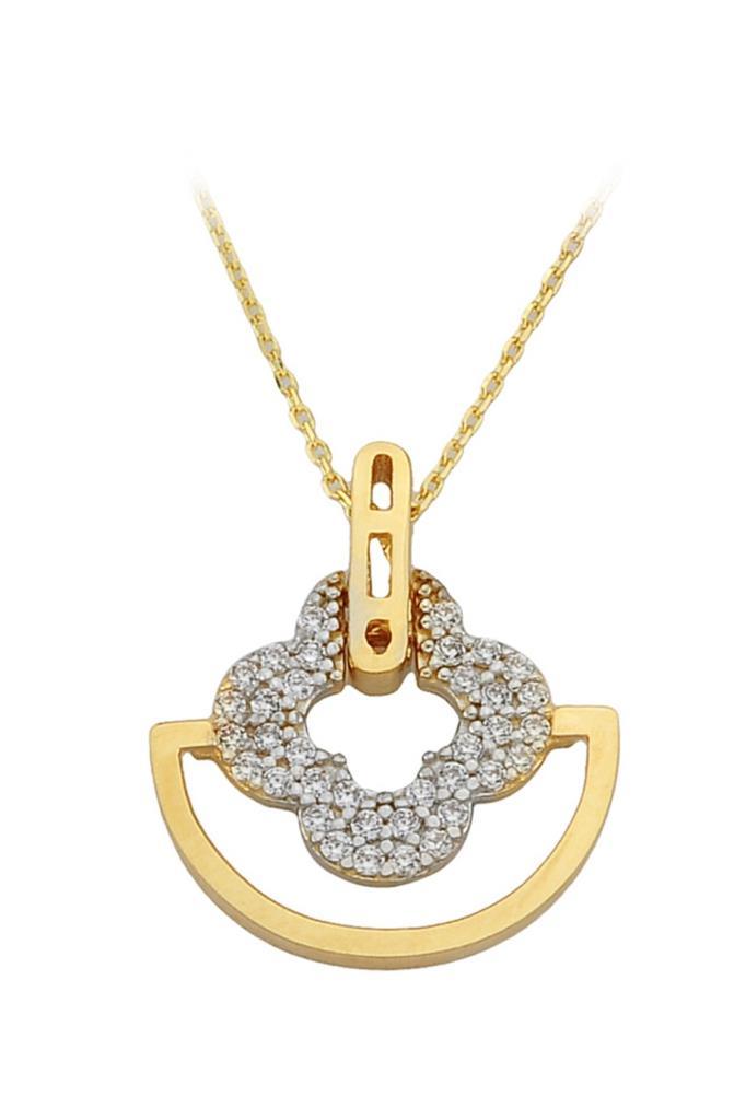 Golden Clover Design Necklace