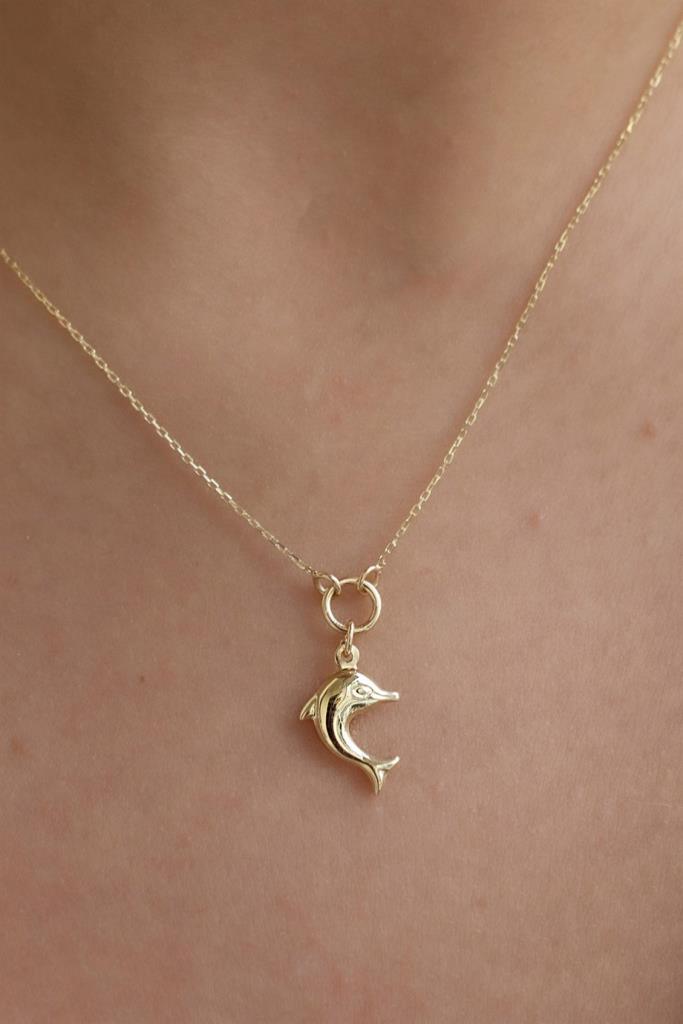 Golden Dolphin Necklace