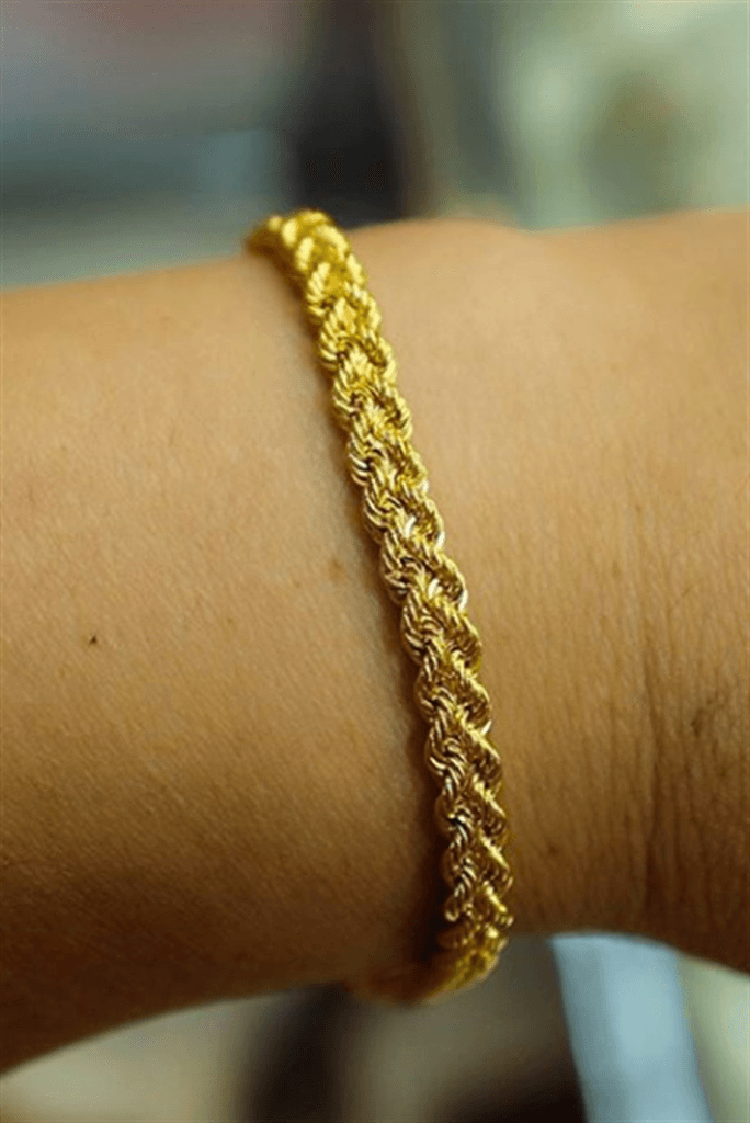 Gold Chain Knit Bracelet