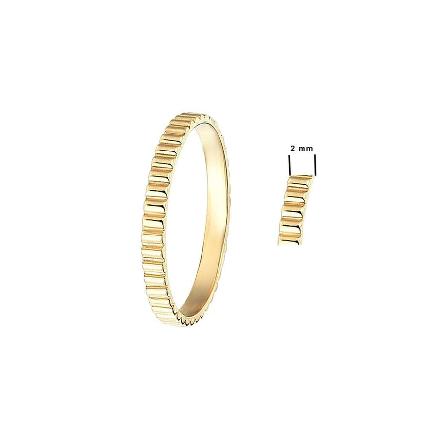 Andante Curve Gold Ring