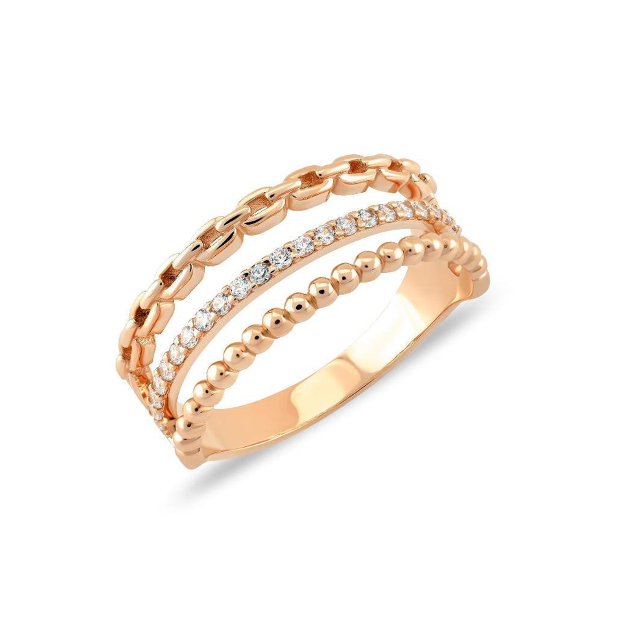 Cabaret Chain Gold Ring
