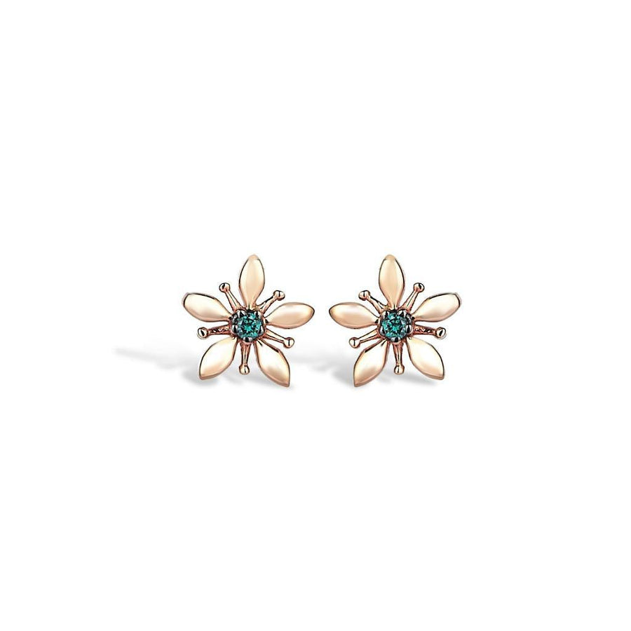 Cabaret Blue Diamond Lily Earrings