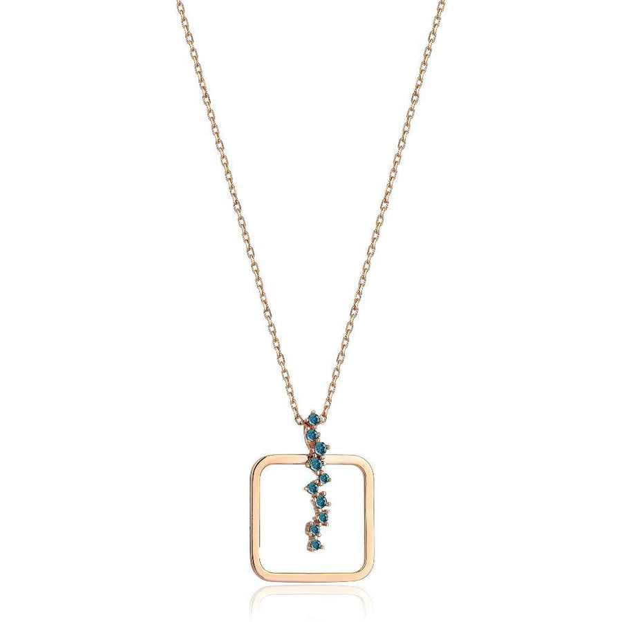 Cabaret Queen Blue Diamond Necklace