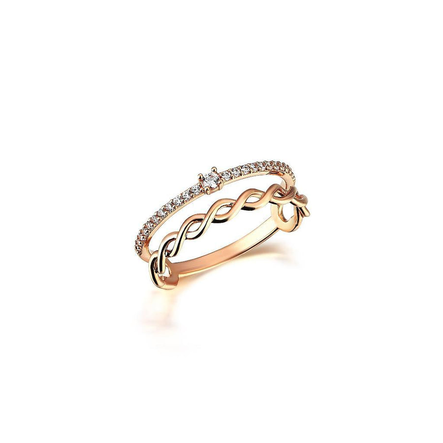 Cabaret Chain Combine Gold Ring