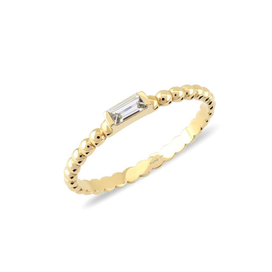 Dolce Toptop Baguette Gold Ring