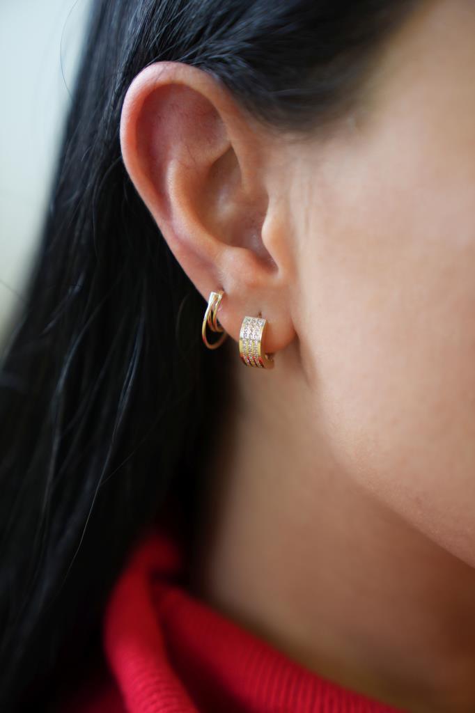 Crescent Ring Earrings