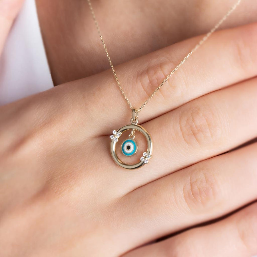 Evil Eye Stone Necklace