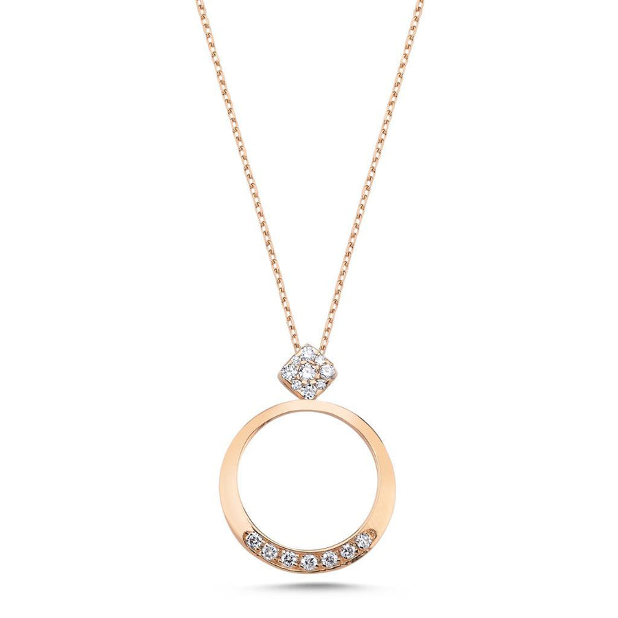 Diamond Stone Necklace