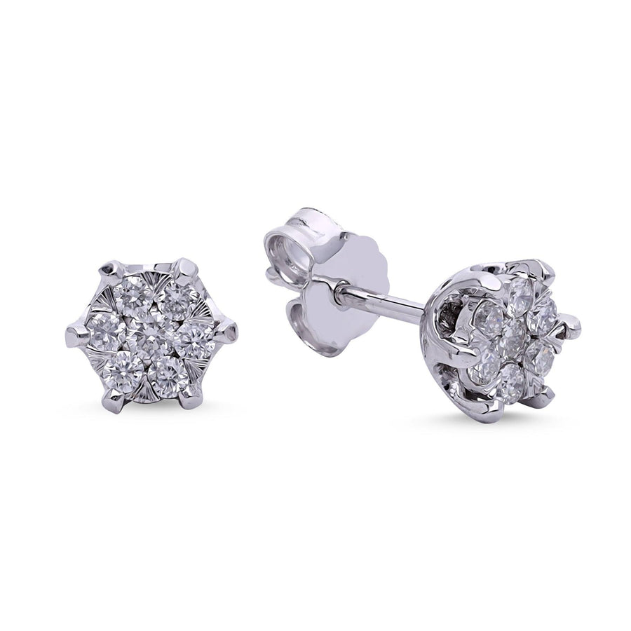 Diamond Stone Earrings